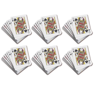 Learning Advantage Standard Playing Cards, 52 Cards/Pack, 6 Packs/Bundle (CTU7931-6)