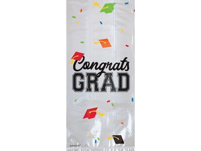 Amscan Congrats Grad Graduation Treat Bag, Multicolor, 20/Set, 4 Sets/Pack (370558)