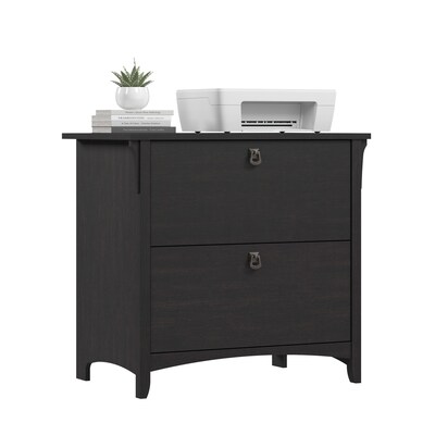 Bush Furniture Salinas Lateral File Cabinet, Vintage Black (SAF132VB-03)