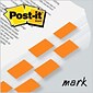 Post-it Flags, 1" Wide, Orange, 100 Flags/Pack (680-0E2)