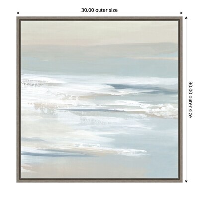 Amanti Art Shadows of the Sea I by Lera Framed Canvas Wall Art Print, 30" x 30" (A42678024568)