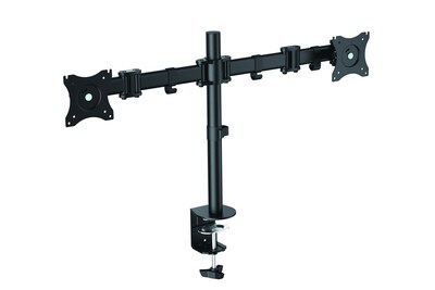 Rocelco Dual Monitor Mount, Articulating Arms for 13-27 LED LCD Screens, Black (R DM2)