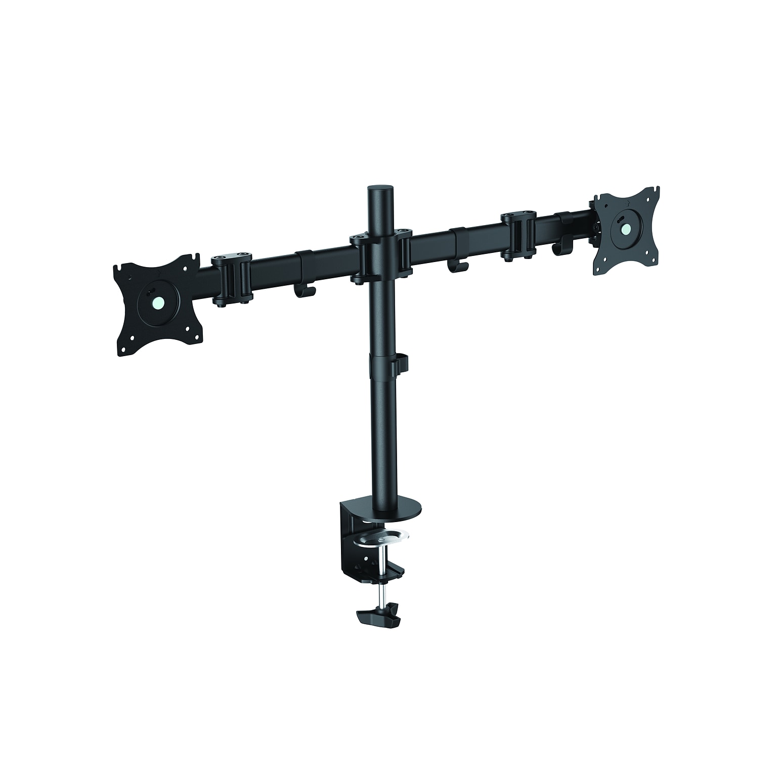 Rocelco Dual Monitor Mount, Articulating Arms for 13-27 LED LCD Screens, Black (R DM2)
