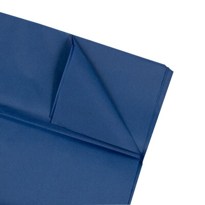 JAM Paper 20" x 26" Tissue Paper, Navy Blue, 20 Sheets/Pack (1152353A)