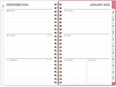 2025 Blue Sky Fly By 5 x 8 Weekly & Monthly Planner, Plastic Cover, Multicolor (140196-25)