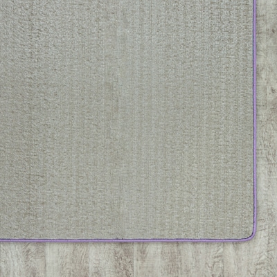 Joy Carpets Just Kidding Polyester 6' x 6' Machine Tufted Rug, Violet (623P-04)