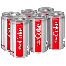 Coca-Cola Mini Diet Coke Soda, 7.5 Oz., 24/Carton (00049000061055)