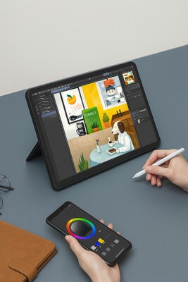 SaharaCase ProTouch Slim Keyboard Case with Built-in Track Pad for Galaxy Tab S11, Scorpion Black (TB00494)