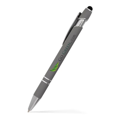 Custom Alexandria Stylus Satin Soft Touch Click Metal Pen