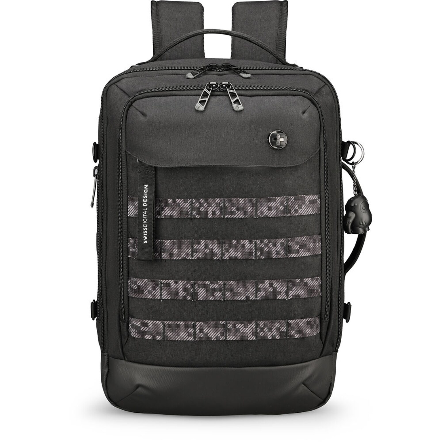 SwissDigital BERG L Laptop Backpack, Large, Black (SD1647-01)