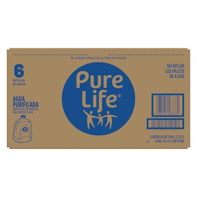 Pure Life Purified Water, 1 Gal., 6 Bottles/Carton (11476370)