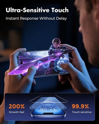 SaharaCase ZeroDamage Anti-Glare Tempered Glass Screen Protector for iPhone 17 (ZD00176)