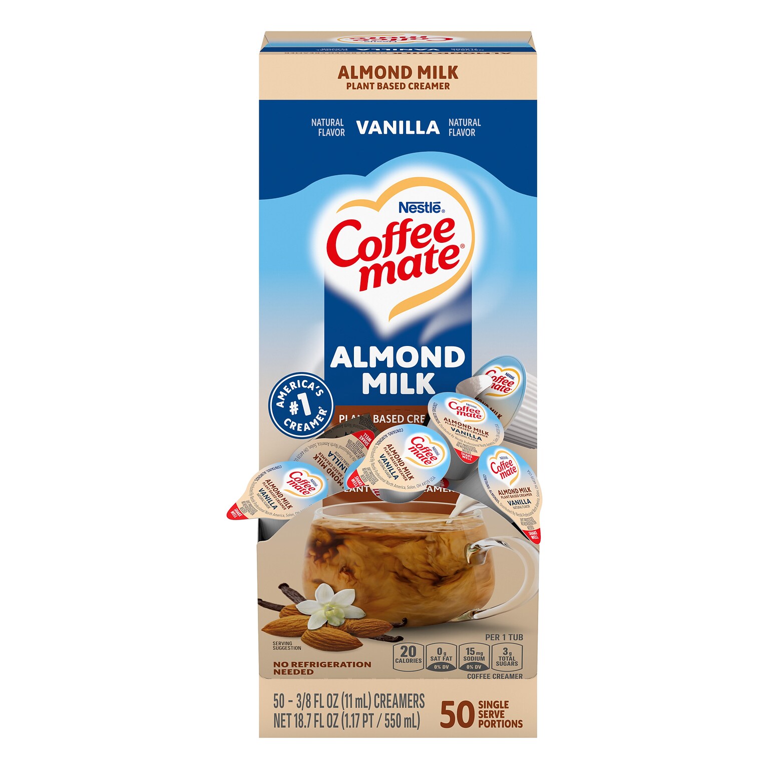 COFFEE MATE Almond Milk PC 50x.35floz