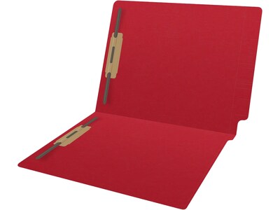 Medical Arts Press Reinforced End Tab File Folder, Straight Cut, Letter-Size, Red, 250/Carton (S-01502-RED-B)