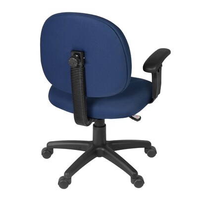 Regency Comfort Series Ergonomic Fabric Swivel Task Chair, Navy Blue (105-AA-NV)