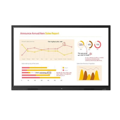LG CreateBoard Core 65 4K UHD Smart Board, Black (65TR3BQ-B)??