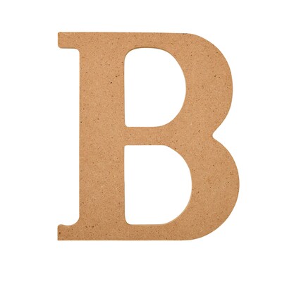 Plaid MDF Letters, 5, Brown Oxide, 12/Pack (PDE63555-12)