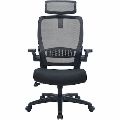 Lorell Lanser Mesh Swivel Executive Chair, Black (LLR63210)