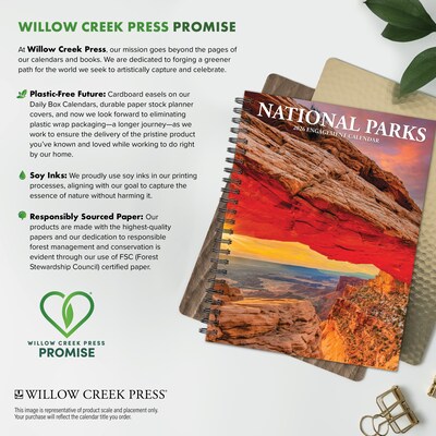 2026 Willow Creek National Parks 6.5" x 8.5" Daily & Monthly Personal Organizer (54659)
