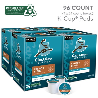 Caribou Blend Coffee Keurig® K-Cup® Pods, Medium Roast, 96/Carton (10307)