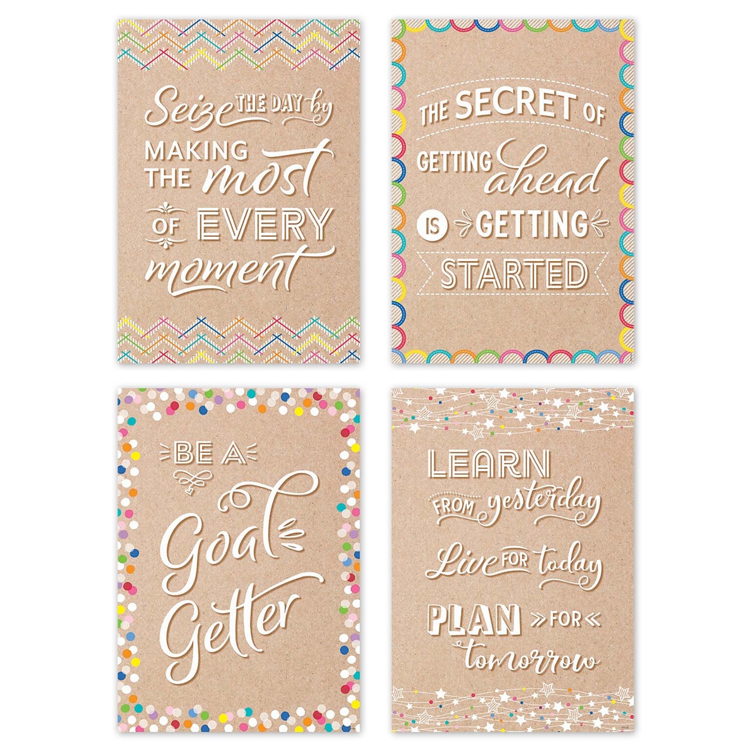 Creative Teaching Press Krafty Pop Inspire U 4-Poster Pack (CTP10849)