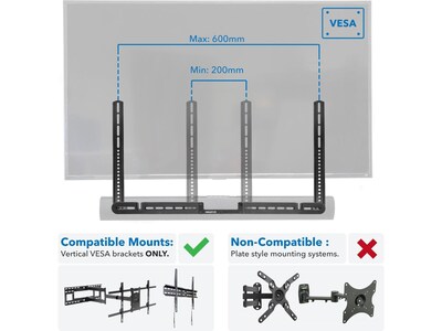 Mount-It! Sonos Arc TV Mounting Soundbar Bracket, 22 lbs. (MI-SB52)