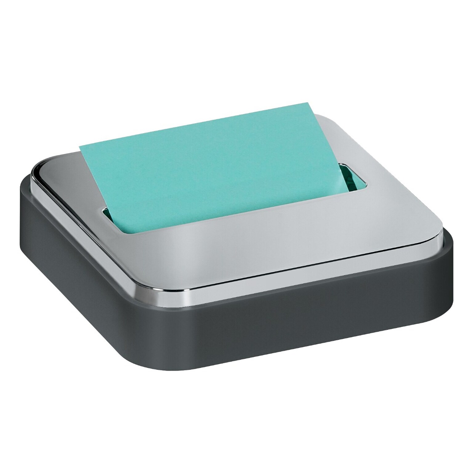 Post-it Pop-up Dispenser for 3 x 3 Notes, Black/Silver (STL-330-B)