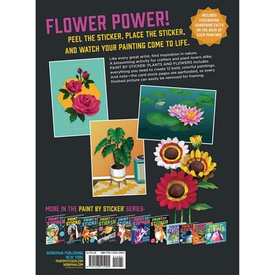 Workman Paint by Sticker Plants & Flowers Activity Book (PS1468)