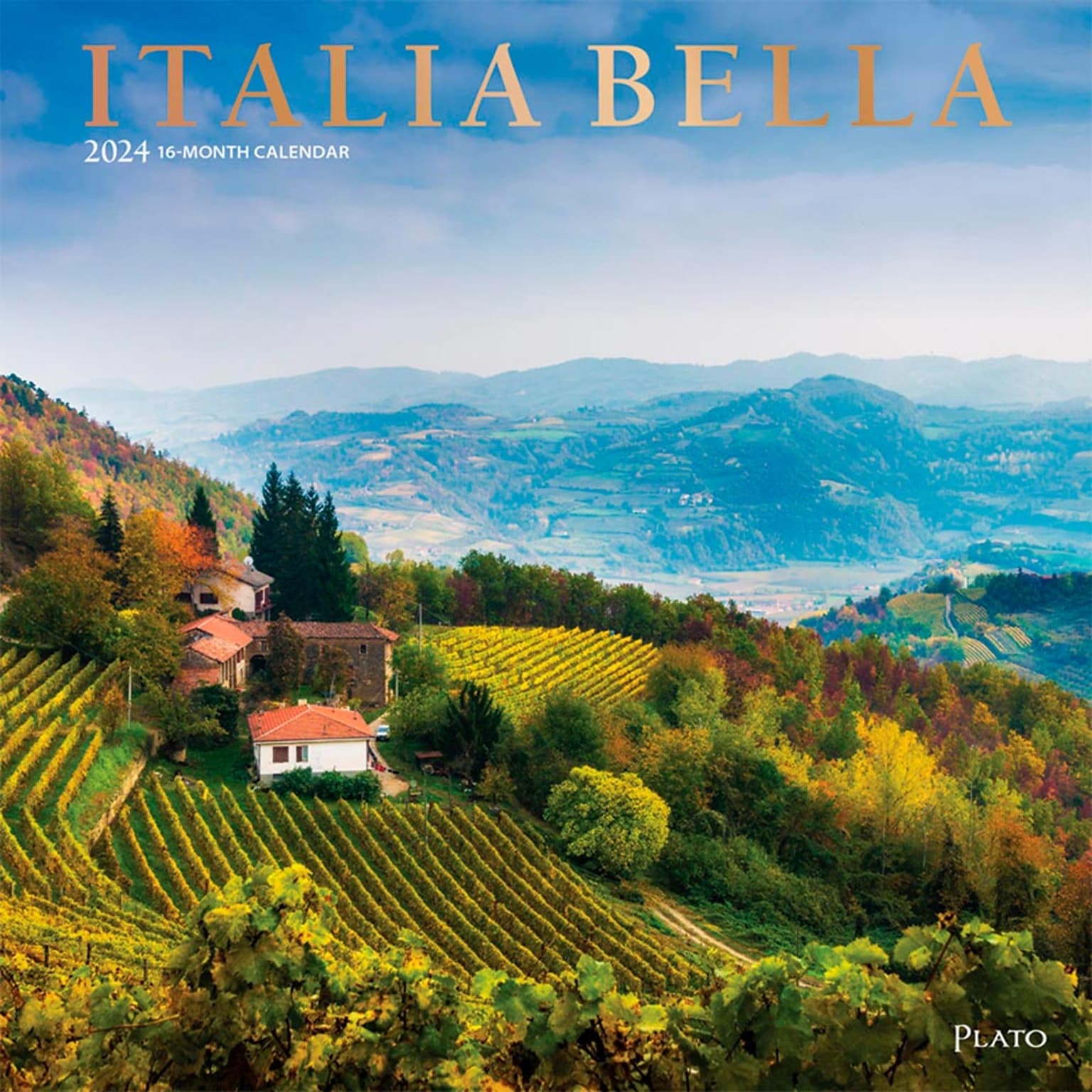 2024 Plato Italia Bella 12 x 24 Monthly Wall Calendar (9781975465933)