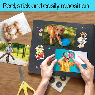 HP Picture Stickers, 4" x 6", 25 Sheets/Pack (8L1U8A)