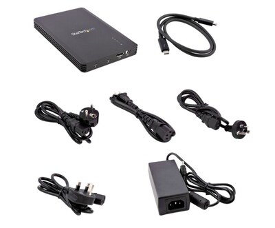 StarTech M.2 Thunderbolt External Hard Drive Enclosure, SSD, Black (M2E4BTB3)