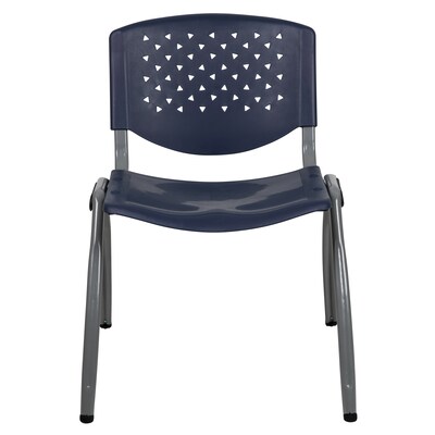 Flash Furniture HERCULES Series Plastic Stack Chair, Navy (RUTF01ANY)