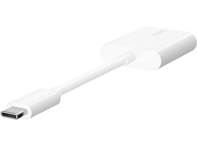 Belkin RockStar USB-C to USB-C Audio Adapter, White (F7U081btWH)