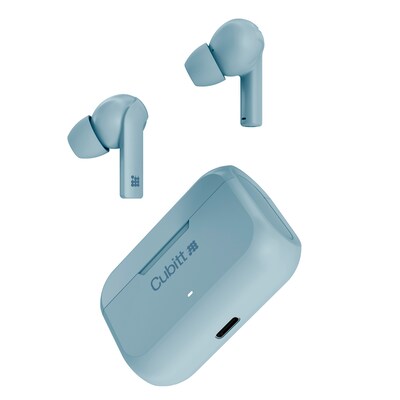 Cubitt Gen 2 Wireless Active Noise Canceling Earbuds, Bluetooth, Blue (CTEG2-2)
