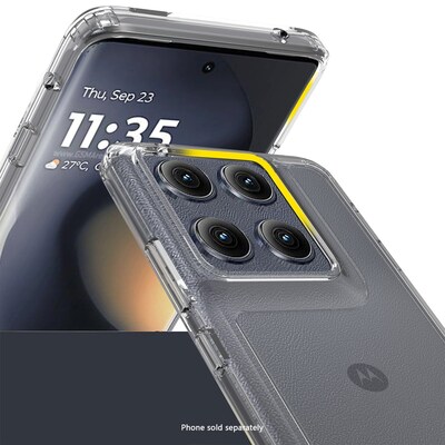 SaharaCase Venture Series Phone Case for Motorola Edge, Shock Absorbing, Clear (CP00853)