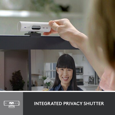 Logitech Brio 500 HD 1920 x 1080 Webcam, 4 Megapixels, Off-White (960-001427)
