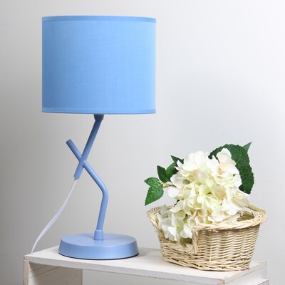 Simple Designs Abstract 17.13" LED Table Lamp, Blue (LT1172-BLU)