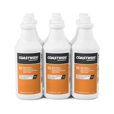 Coastwide Professional Floor Finish and Sealer Spray Gloss, 0.95L, 6/Carton (CW585032-A)