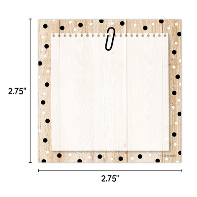 Creative Teaching Press Core Decor Polka Dots on Wood Designer Cut-Outs, 36/Pack, 3 Packs/Bundle (CTP11067-3)