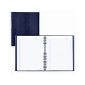 Blueline NotePro Hardcover Executive Journal, 8.5 x 10.75, Wide-Ruled, Indigo Blue, 200 Pages (A10