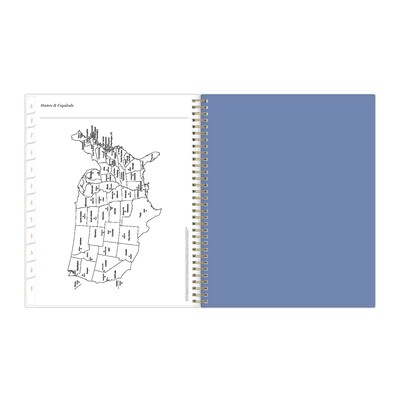 2025-2026 Blue Sky Sincerely Jules Forget Me Not 8.5" x 11" Academic Year Weekly & Monthly Planner, Plastic Cover, Multicolored