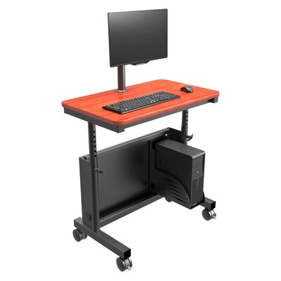 VersaDesk Deluxe 36W Manual Adjustable Standing Computer Table, Cherry/Black (CTL3624-BC)
