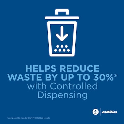 enmotion Recycled Recycled Hardwound Paper Towels, 1-ply, 700 ft./Roll, 6 Rolls/Carton (89430)