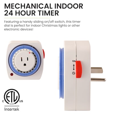 GoGreen Power Indoor AC Timer, White (GG-36011)