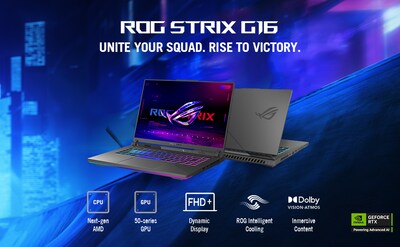 ASUS ROG Strix G16 16" FHD 165Hz Gaming Laptop, NVIDIA GeForce RTX 5050, AMD Ryzen 9 9955HX, 16GB RAM, 1TB SSD, Windows 11 Home