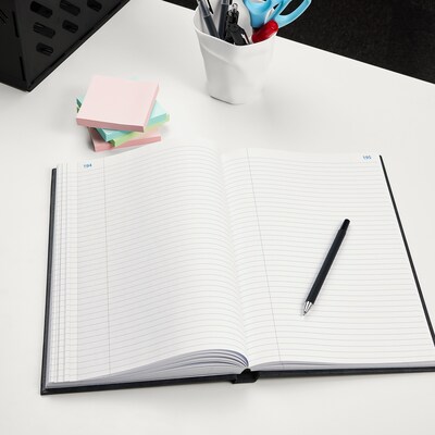 Blue Marbled Hardcover Record Book, 11-3/4" x 7-1/4"