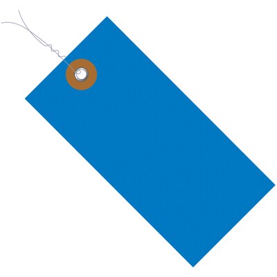 Tyvek Pre-Wired Tags, 6.25 x 3.13, Blue, 100/Carton (G14083A)