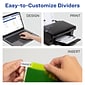 Avery Big Tab Insertable Plastic Dividers with Pocket, 5 Tabs, Multicolor (11902)