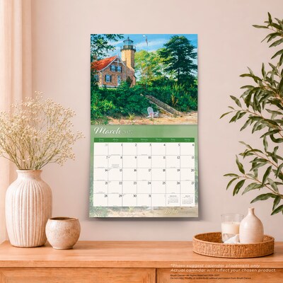 2027 BrownTrout Light the Way Home 14" x 12" Monthly Wall Calendar, Assorted Colors (9798330716036)