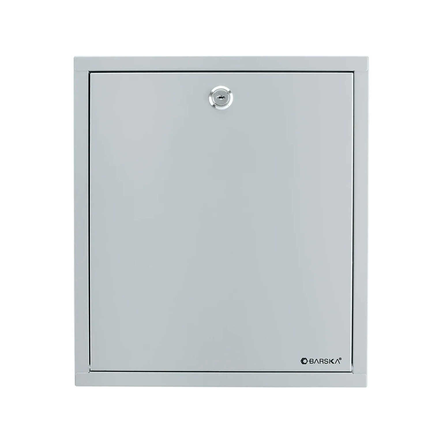 Barska Steel Box Safe with Key Lock, 0.3 cu. ft., Gray (CB12712)